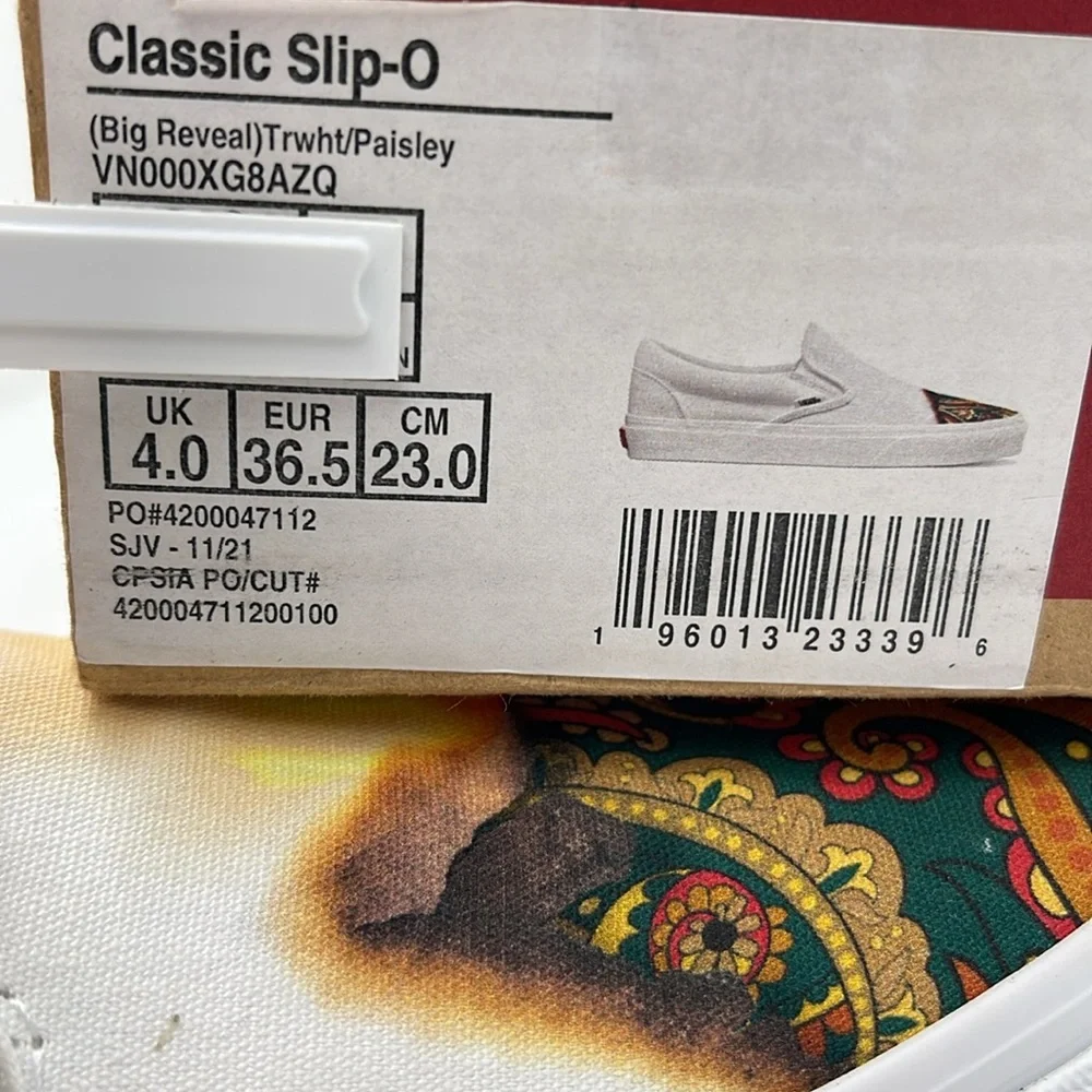 Vans Canvas Men’s Slip-On Shoes in Desert Vibes Oat Classic Slip-On (Big Reveal)